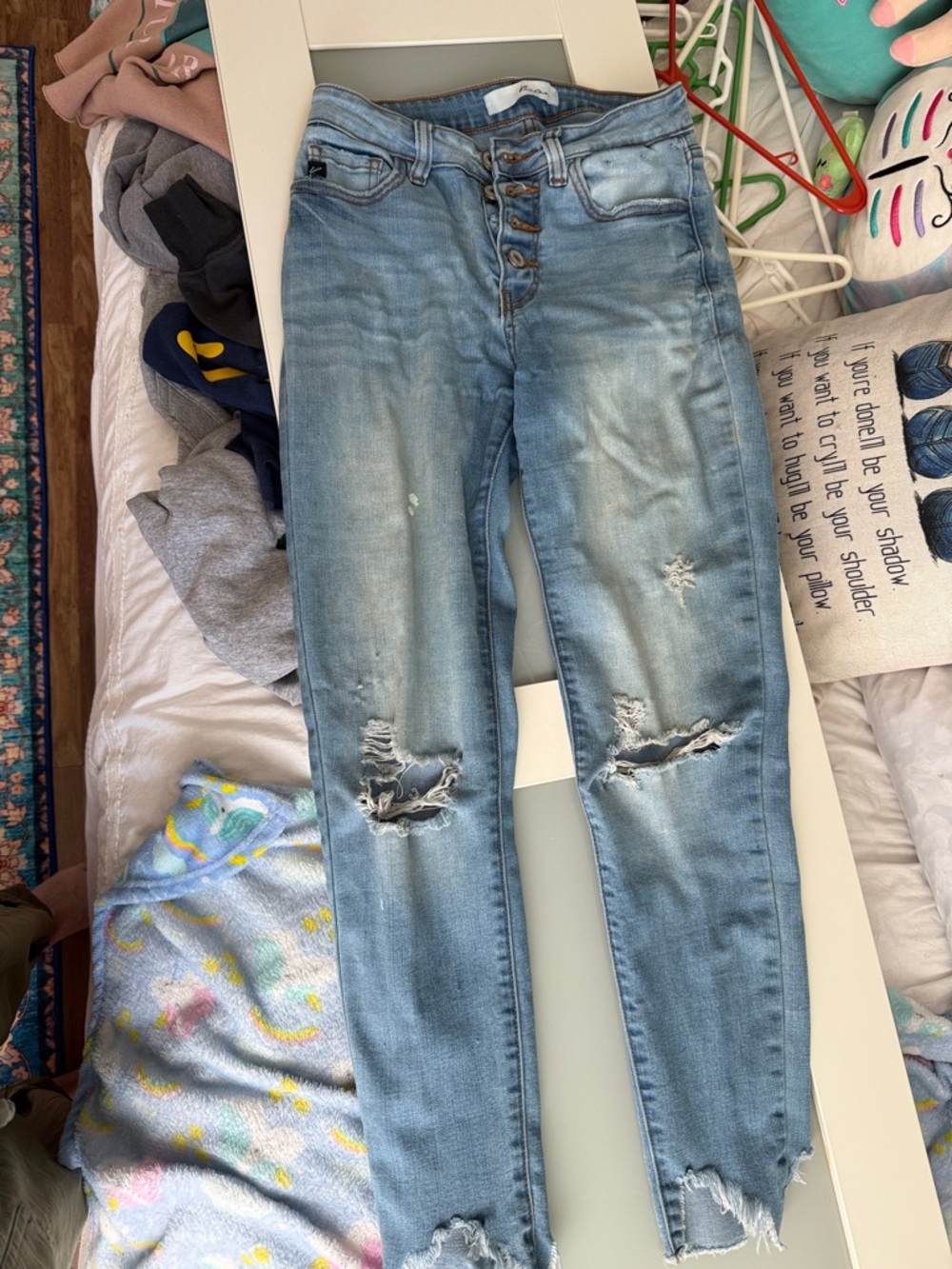 KanCan Light Blue Distressed Skinny Jeans
